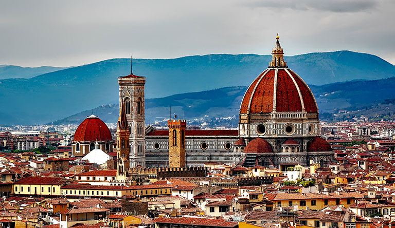 Glimpse of Europe - Cityscape Of The Florence Italy